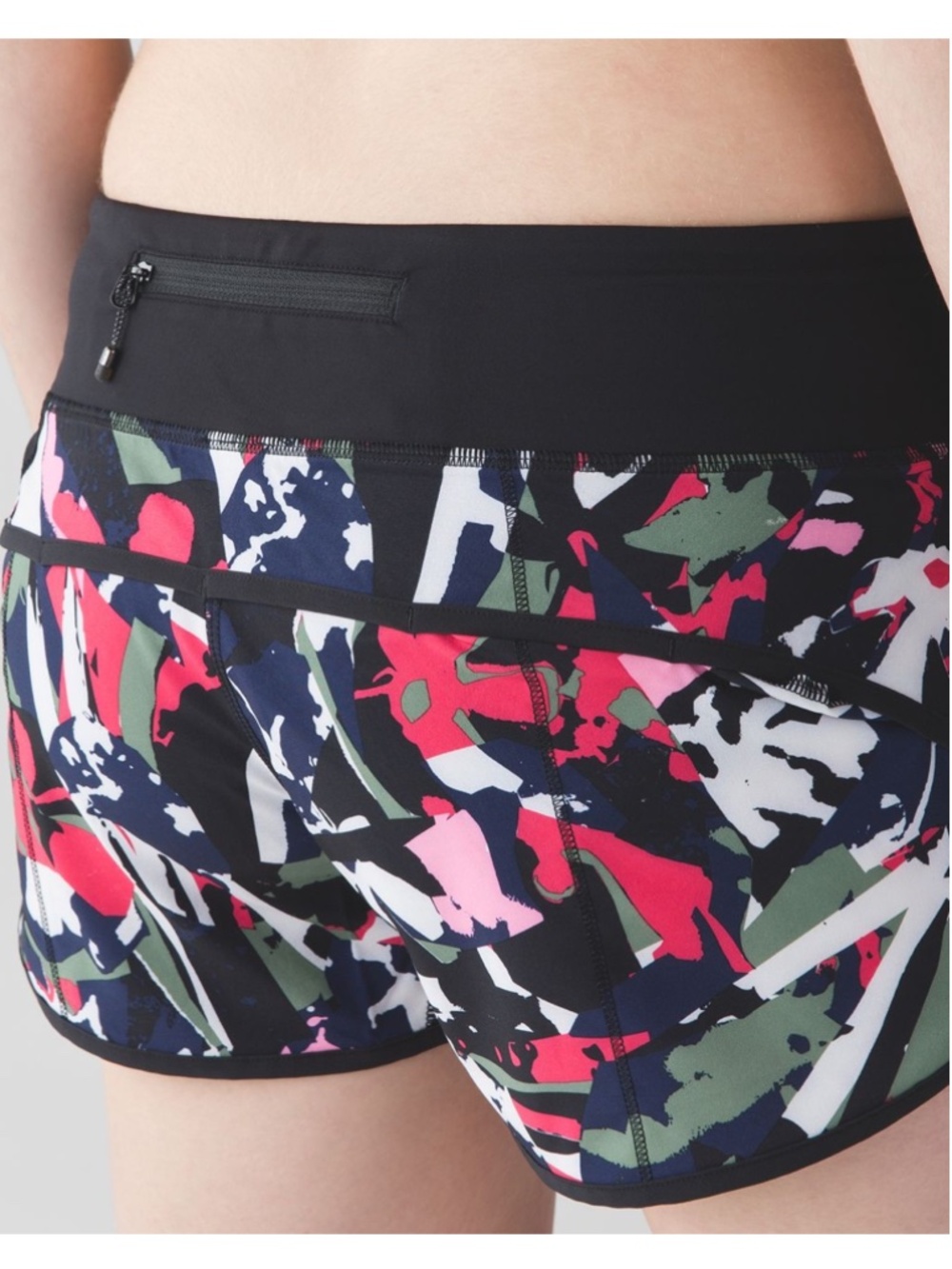 Lululemon Speed Short 2.5” Sz 10 in Pop Cut Boom Juice Multi/Black